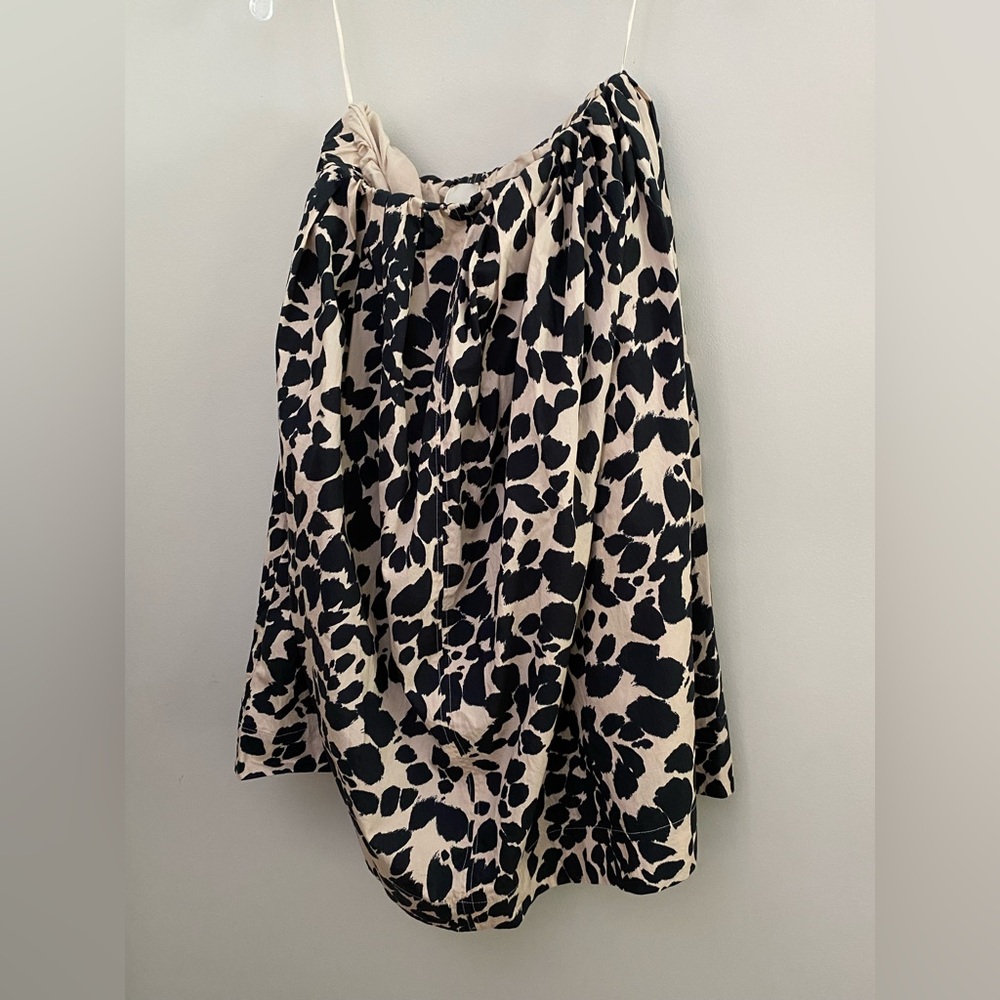 Anthropologie Maeve Cotton Strapless Swing Mini Dress S new - Picture 5 of 6